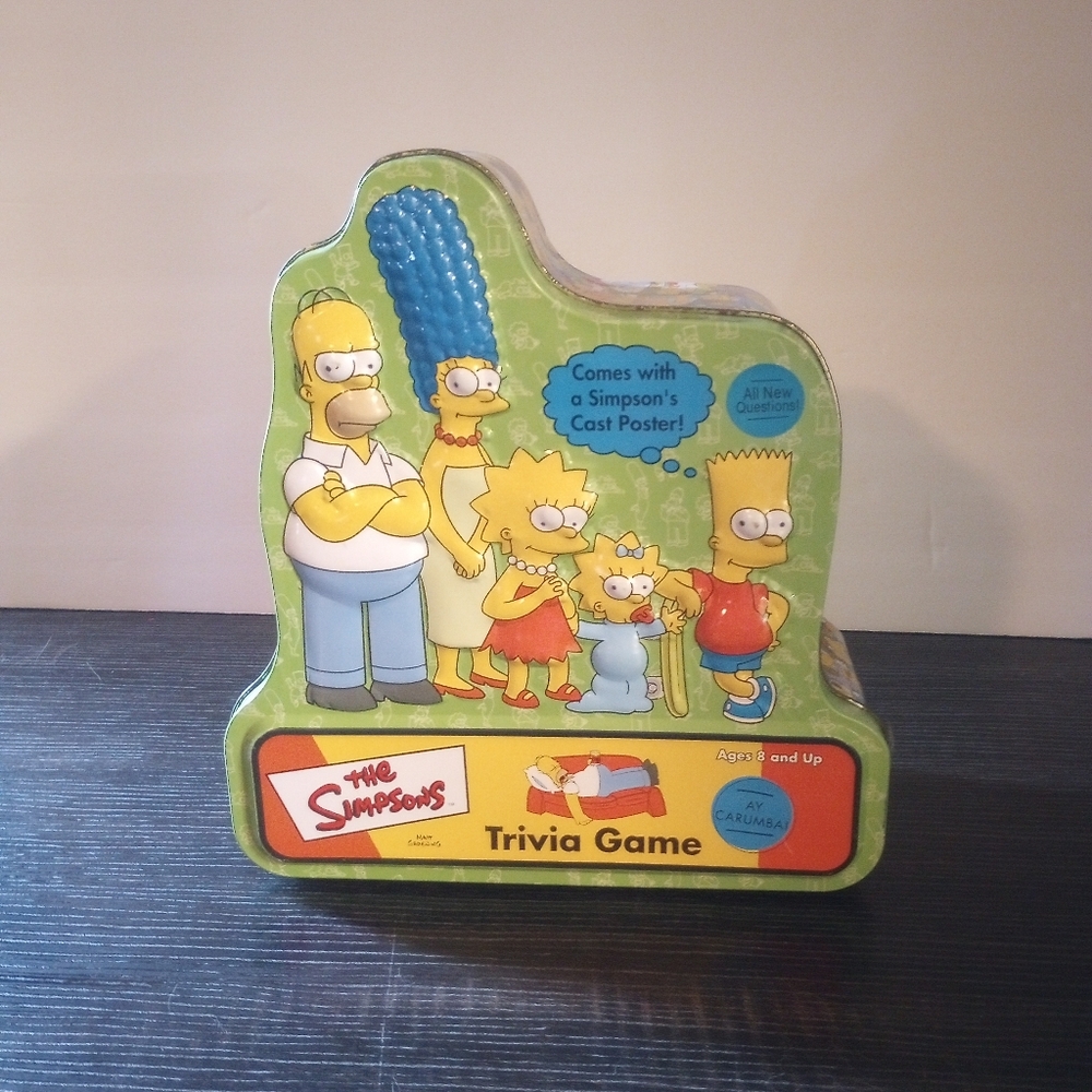 The Simpsons Trivia Game Tin